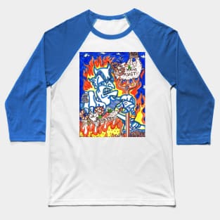 Halloween Special The Devil In A BLUE SUIT Baseball T-Shirt